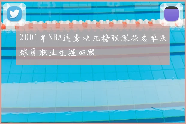2001年NBA选秀状元榜眼探花名单及球员职业生涯回顾